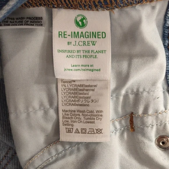 J.CREW HIGH-RISE CLASSIC VINTAGE, Size 29,Women's Light Blue Jeans - Picture 15 of 17
